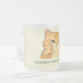 Aangepaste chic Sassy Oranje Kat Kop (Voorkant links)