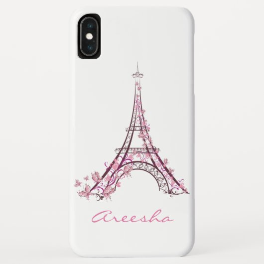 Aangepaste Chic Waterverf Eiffeltoren Parijs Frank Case-Mate iPhone Case (Achterkant)