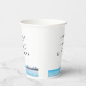 Aangepaste Chicago Skyline Wedding Paper Cups Papieren Bekers (Rechts)