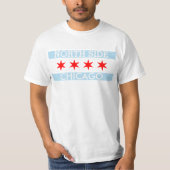 Aangepaste Chicago vlag Noordkant T-shirt (Voorkant)