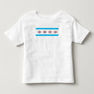 aangepaste chicago-vlag. t-shirt voor peuter