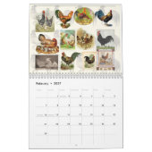 aangepaste Chicken Calendar Kalender (Feb 2027)