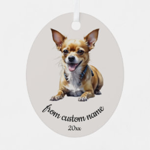 Aangepaste Chihuahua huisdier hond dier ornament