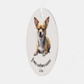 Aangepaste Chihuahua huisdier hond dier ornament (Voorkant links)