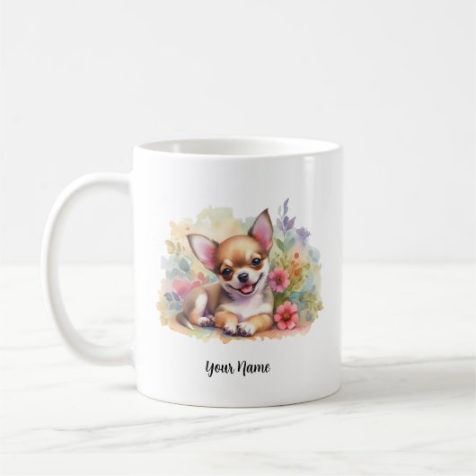 Aangepaste Chihuahua Mok met Inspirerend Quote (Links)