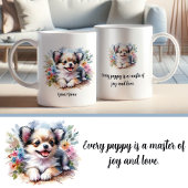 Aangepaste Chihuahua Mok met Inspirerend Quote