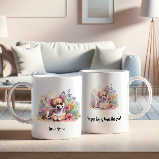 Aangepaste Chihuahua Mok met Inspirerend Quote