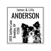 Aangepaste Chihuahua retour adres stempel zelf ink (Design)