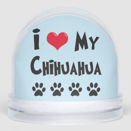 Aangepaste Chihuahua Sneeuwbol (Voorkant)