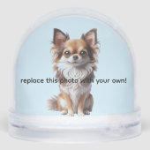 Aangepaste Chihuahua Sneeuwbol (Achterkant)