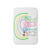 Aangepaste Childs Tekening Draai Kinder illustrati Badmat (Voorkant Verticaal)