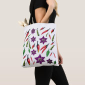 Aangepaste Chili Peppers Tote Bag (Dichtbij)