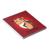 Aangepaste chimp-cartoon-notebooks notitieblok (Schuin)