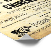 Aangepaste Chinese Doctor Sign Poster (Hoek)