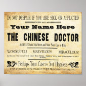  Aangepaste Chinese Doctor Sign Poster (Voorkant)