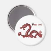 Aangepaste Chinese Draken Naam Fantasy Design Magneet (Voorkant / Achterkant)