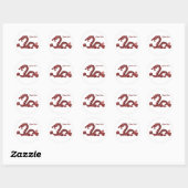 Aangepaste Chinese Draken Naam Fantasy Design Ronde Sticker (Vel)