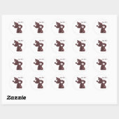 Aangepaste Chinese Draken Naam Fantasy Design Ronde Sticker (Vel)
