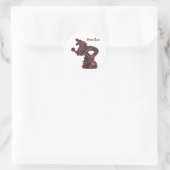 Aangepaste Chinese Draken Naam Fantasy Design Ronde Sticker (Tas)