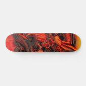 Aangepaste Chinese Fire Dragon Pro Park Board Skateboard (Horizontaal)