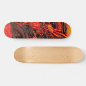 Aangepaste Chinese Fire Dragon Pro Park Board Skateboard (Horizontaal)