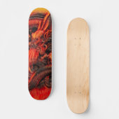 Aangepaste Chinese Fire Dragon Pro Park Board Skateboard (Voorkant)