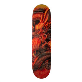 Aangepaste Chinese Fire Dragon Pro Park Board Skateboard