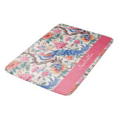 Aangepaste Chinoiserie Aziatische bloemenlandschap Badmat (Gekanteld)
