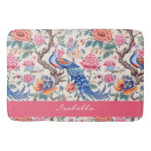 Aangepaste Chinoiserie Aziatische bloemenlandschap Badmat (Voorkant)
