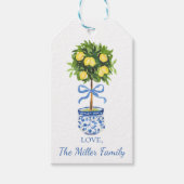 Aangepaste Chinoiserie Citroen Topiary Gemberpot  Cadeaulabel (Voorkant)