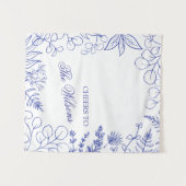 Aangepaste Chinoiserie Huwelijkstafel Decoratie  Wandkleed (Voorkant (horizontaal))