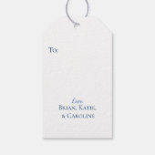 Aangepaste Chinoiserie kerstboom, Grandmillenial Cadeaulabel (Achterkant)