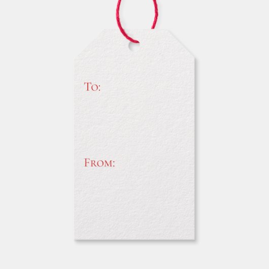 Aangepaste Chinoiserie Topiary Kerstmis, Tartan Cadeaulabel (Achterkant)