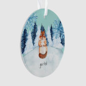 Aangepaste chipmunk ornament (voorkant)