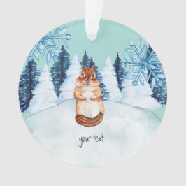 Aangepaste chipmunk ornament