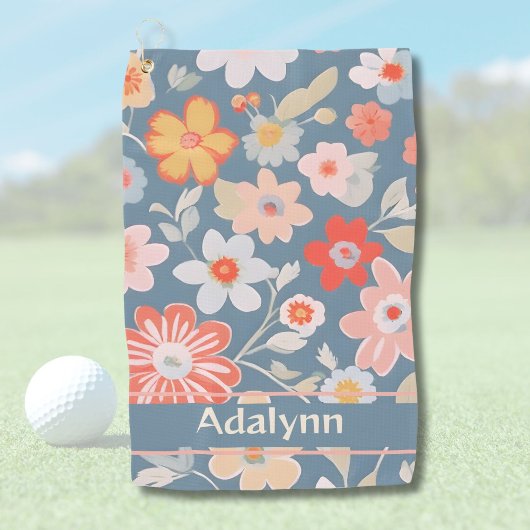 Aangepaste Chique  Bloemen Cadeaus voor Vrouwen Go Golfhanddoek