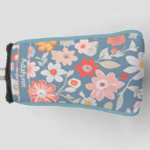 Aangepaste Chique  Bloemen Cadeaus voor Vrouwen Go Golfheadcover (Voorkant)