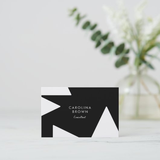 Aangepaste chique geometrische professionele Visit Visitekaartje (Staand voorkant)