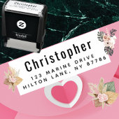 Aangepaste chique retouradres Moderne typografisch Zelfinktende Stempel