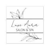 Aangepaste Chique Salon Spa Business Zelfinktende Stempel (Design)
