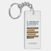 Aangepaste chiropractische Bijwerkingen Doctor Sleutelhanger (Voorkant Links)