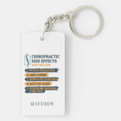 Aangepaste chiropractische Bijwerkingen Doctor Sleutelhanger (achterkant)