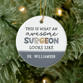Aangepaste chirurg Geweldige chirurgische schenkin Keramisch Ornament