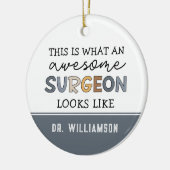 Aangepaste chirurg Geweldige chirurgische schenkin Keramisch Ornament (Links)