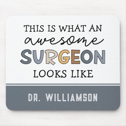 Aangepaste chirurg Geweldige chirurgische schenkin Muismat (Voorkant)