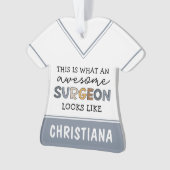 Aangepaste chirurg Geweldige chirurgische schenkin Ornament (voorkant)