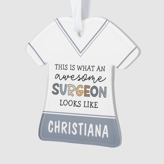 Aangepaste chirurg Geweldige chirurgische schenkin Ornament (voorkant)