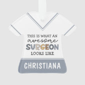 Aangepaste chirurg Geweldige chirurgische schenkin Ornament (achterkant)