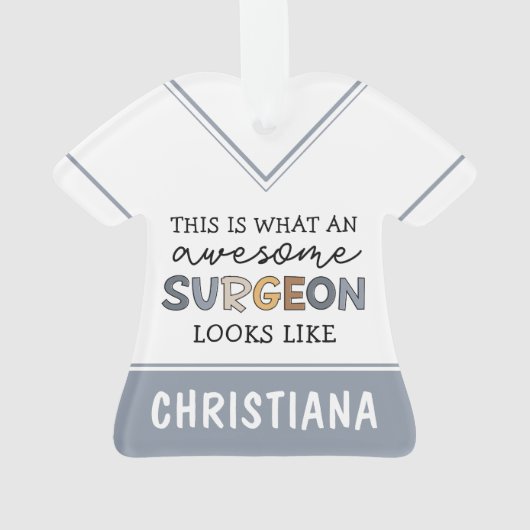 Aangepaste chirurg Geweldige chirurgische schenkin Ornament (achterkant)