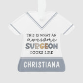 Aangepaste chirurg Geweldige chirurgische schenkin Ornament (voorkant)